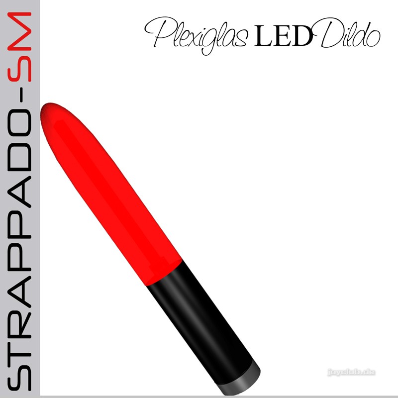 Ein Plexiglas LED-Dildo