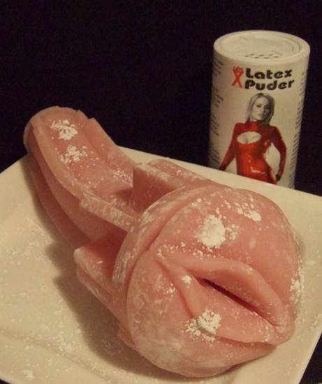 Puder hält die "Fleshlight" geschmeidig.