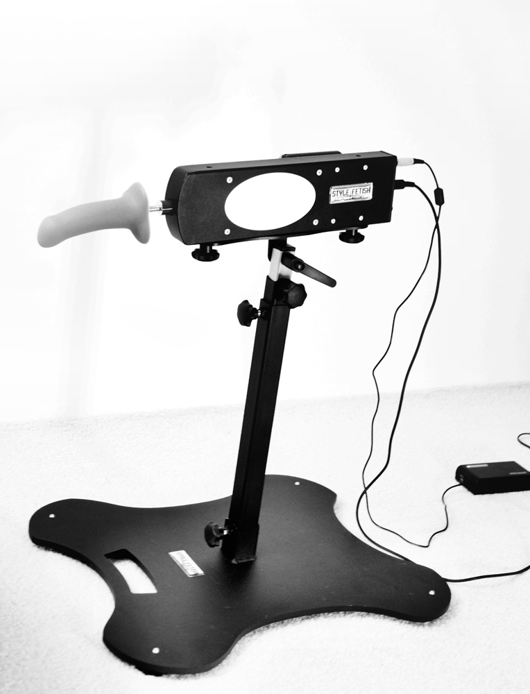 Die fertig aufgebaute Fickmaschine