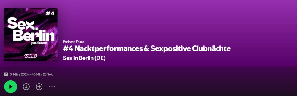 Mehr von Nike Wessel gibt's in ihrem Podcast Sex in Berlin.