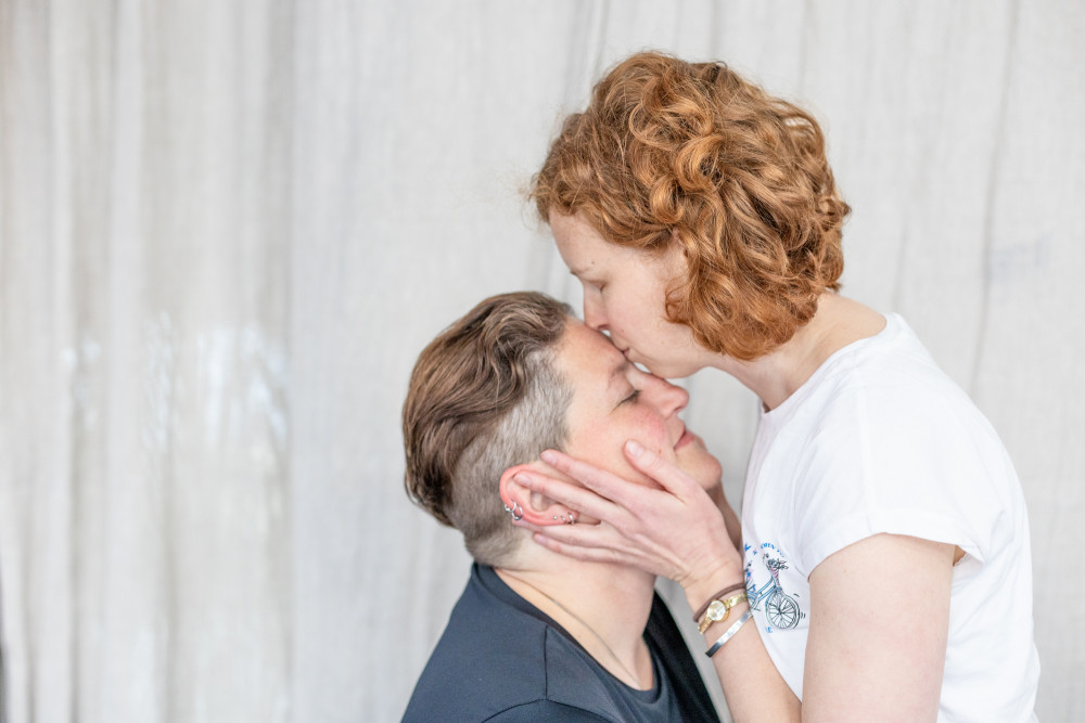 Ein Kuss kann vieles ausdrücken, auch Respekt