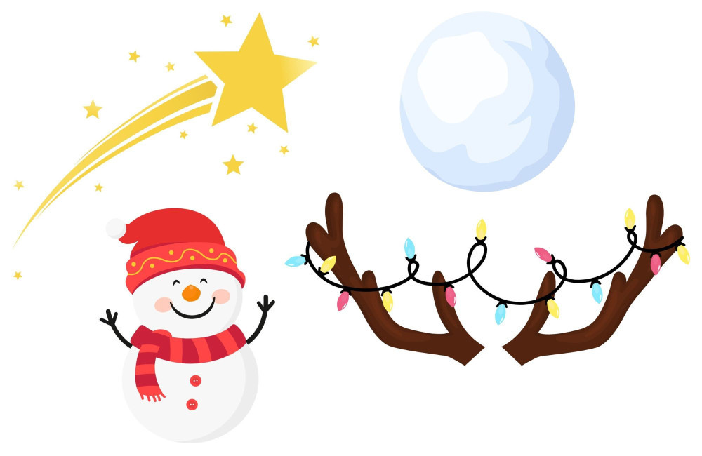 Die Weihnachts-Sticker: Verschönere deine Fotos!