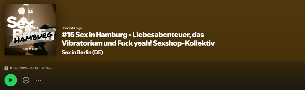 Mehr von Nike Wessel gibt's in ihrem Podcast Sex in Berlin.
