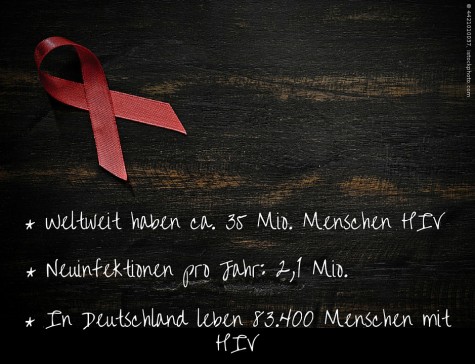 Die Rote Schleife ist das bekannteste Symbol der Solidaritätsbekundung mit HIV-positiven Menschen und Aids-Kranken.